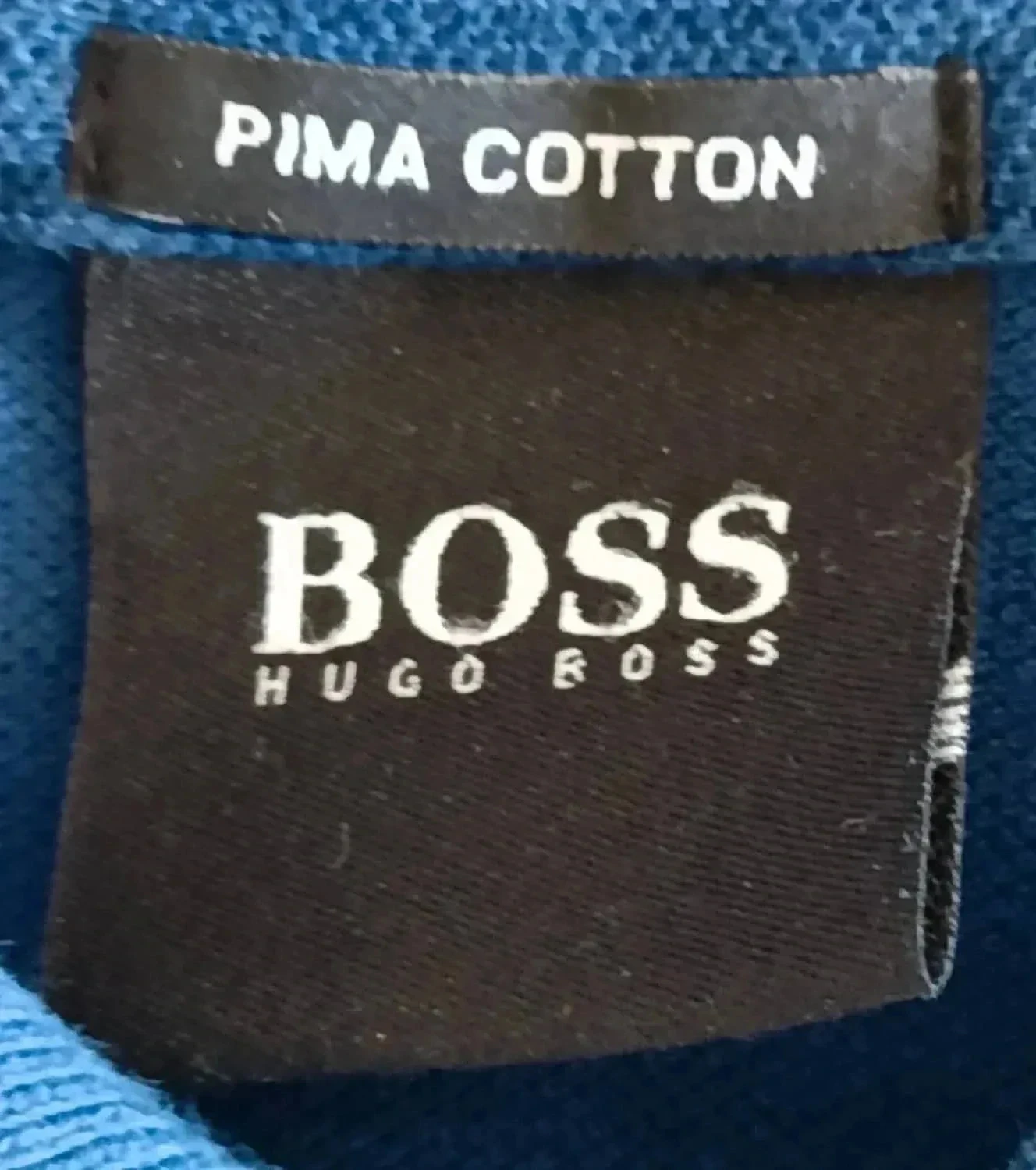 Hugo Boss blue Polo with embroidered Logo Size S – photo 8